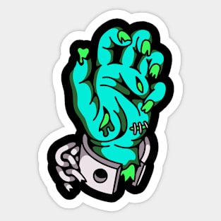 Zombie hand chains Sticker